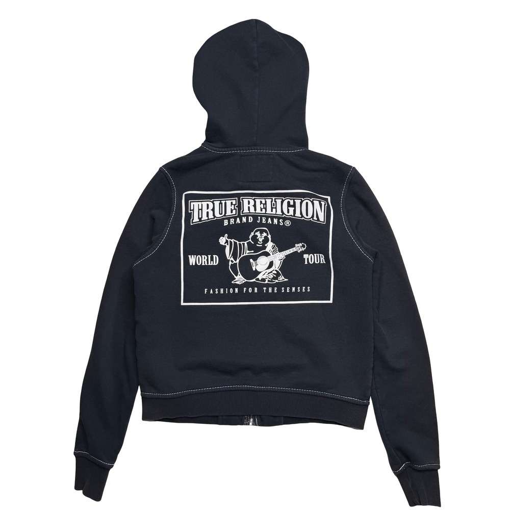 True Religion women's black zip up hoody